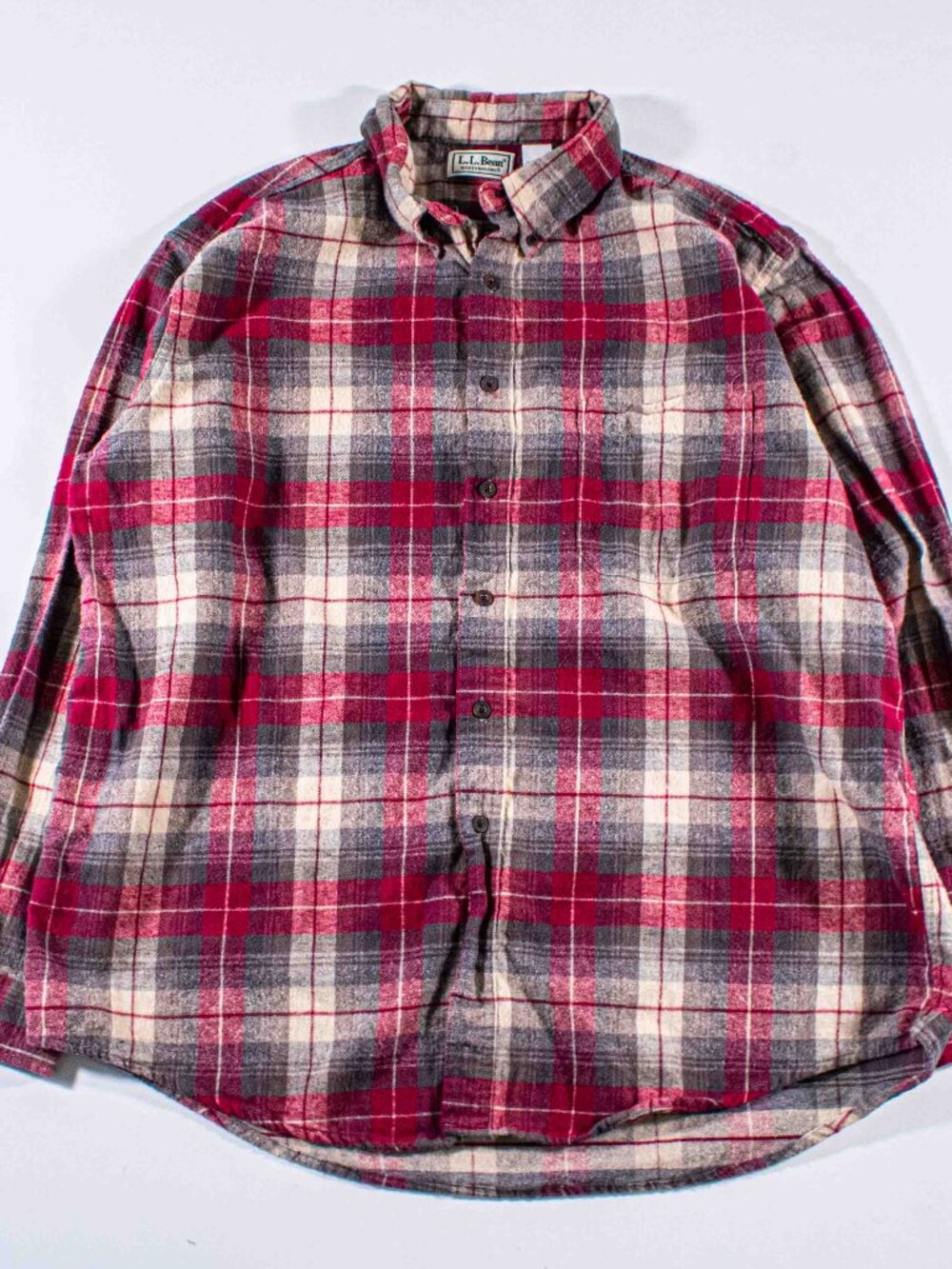 Vintage L.L. Bean Northwoods Flannel Shirt XL Made in USA C818 Cotton